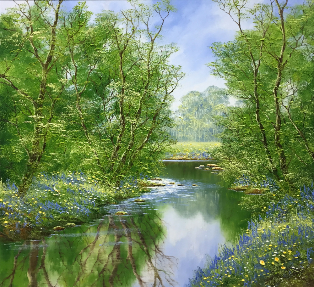 Reflections in Spring SOLD Cook House Gallery Lake District and