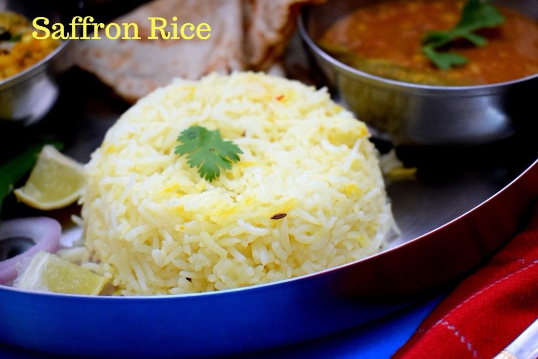 Saffron Rice How to make Saffron Rice for Indian Lunch Thali