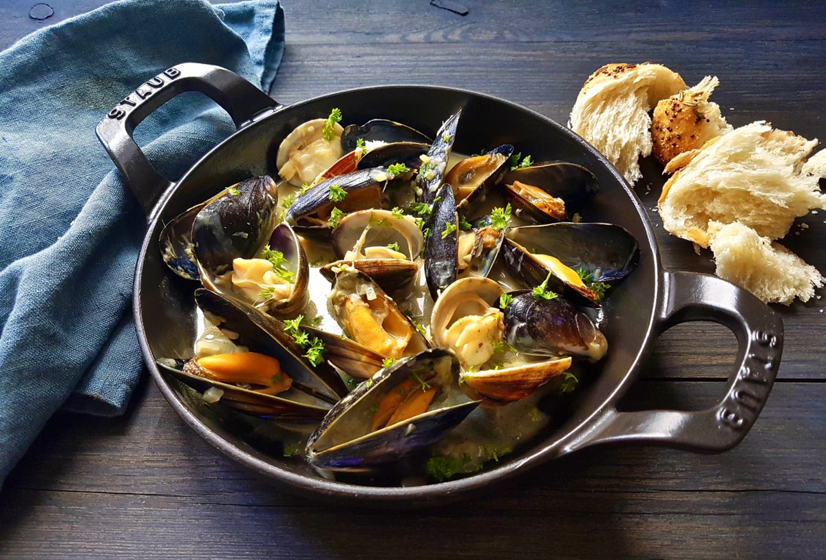 Recipe Clams & Mussels Dijonnaise CookingBites Cooking Forum