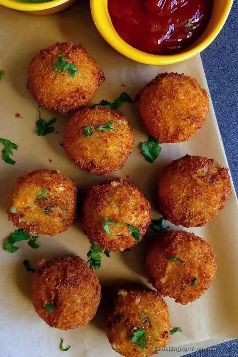 Cheese Corn Balls recipe (Step by step + Video) Cooking Carnival