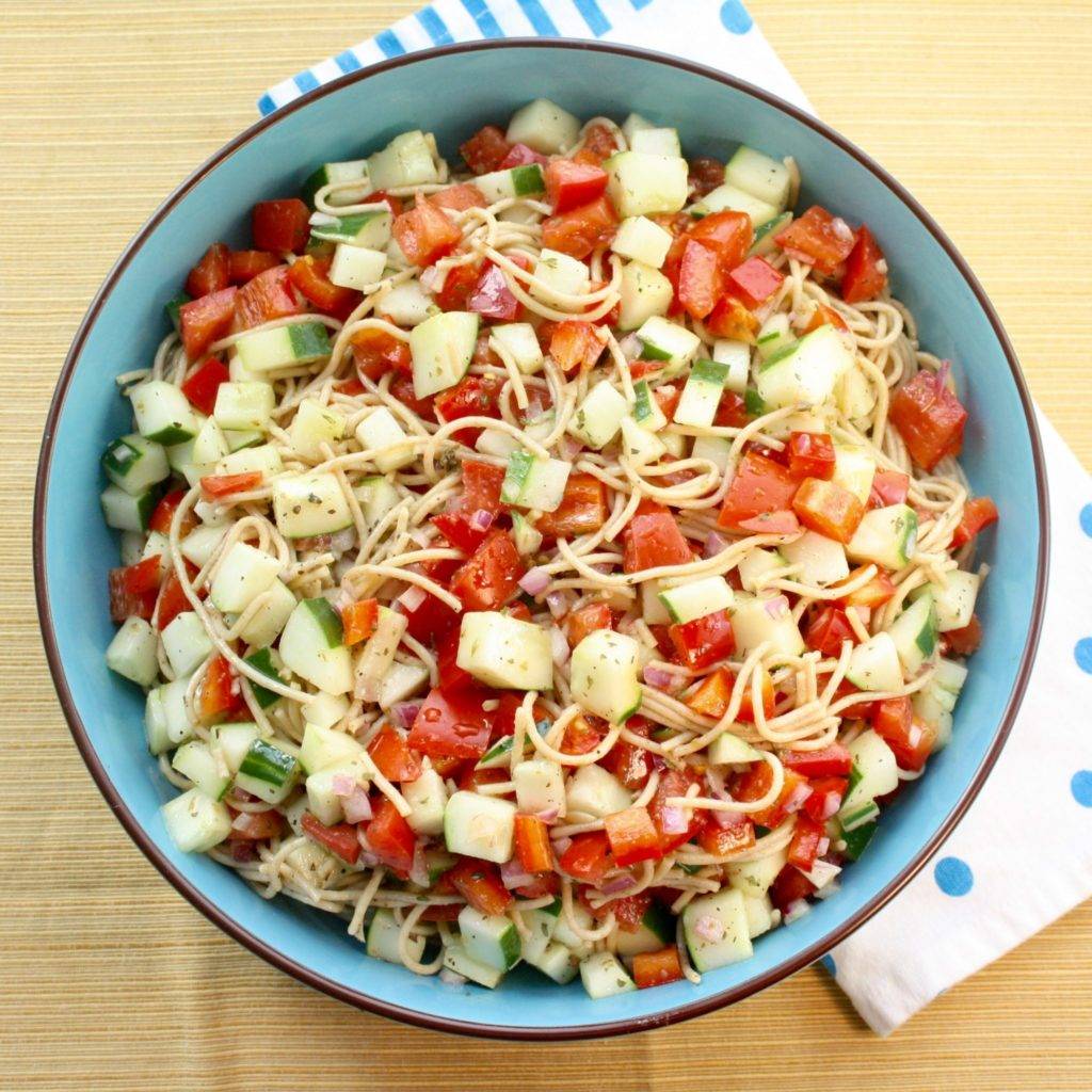 Veggie Spaghetti Salad Cooking Clarified