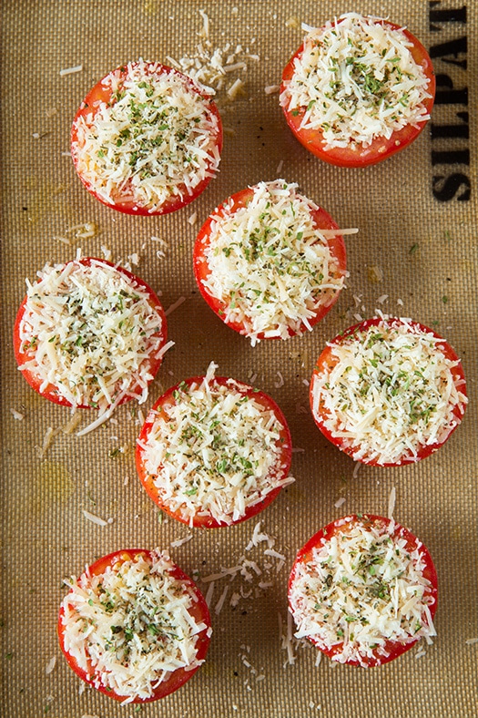 Parmesan and Asiago Cheese Roasted Tomatoes Cooking Classy