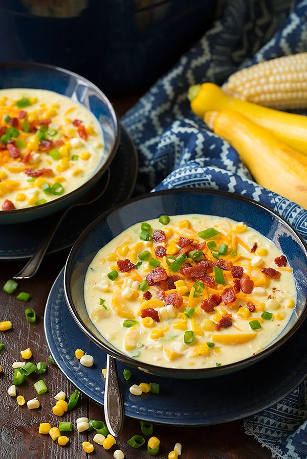 Summer Squash and Corn Chowder Cooking Classy