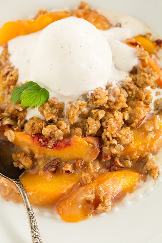 Peach Crisp Cooking Classy