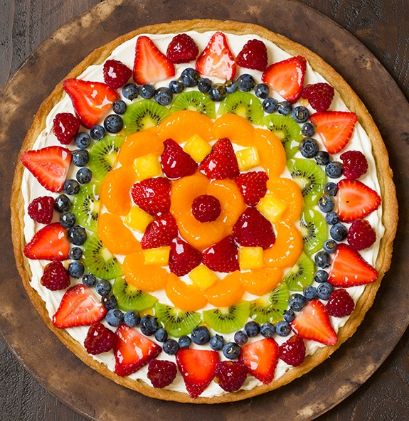 Fruit Pizza (Easy Recipe with Cream Cheese Frosting!) Cooking Classy