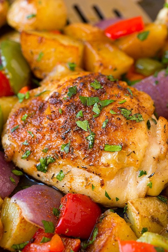 One Pan Cajun Chicken and Veggies Cooking Classy
