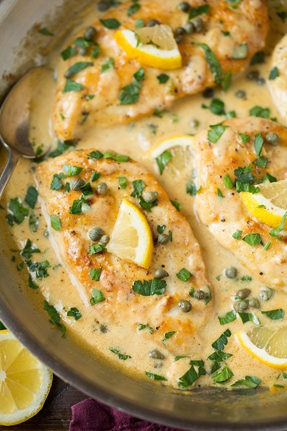 Creamy Chicken Piccata Cooking Classy
