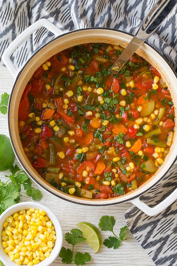 Mexican Vegetable Soup Cooking Classy