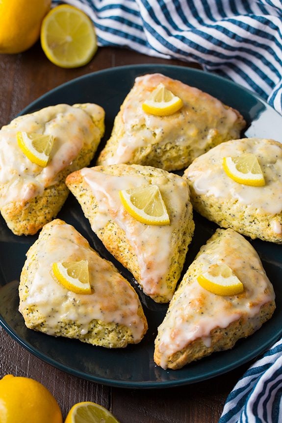 Petite Lemon Poppy Seed Scones Cooking Classy