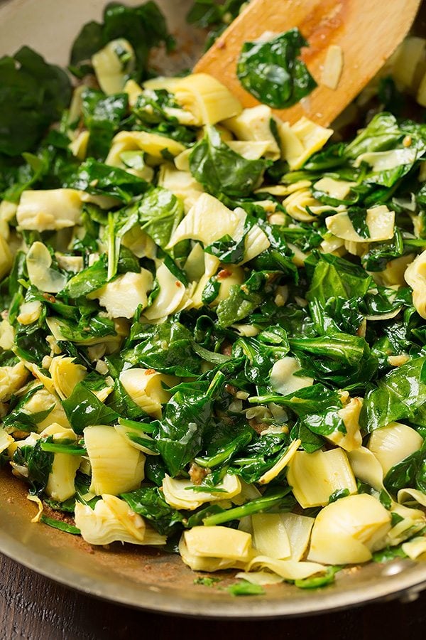 Skillet Chicken with Creamy Spinach Artichoke Sauce Cooking Classy