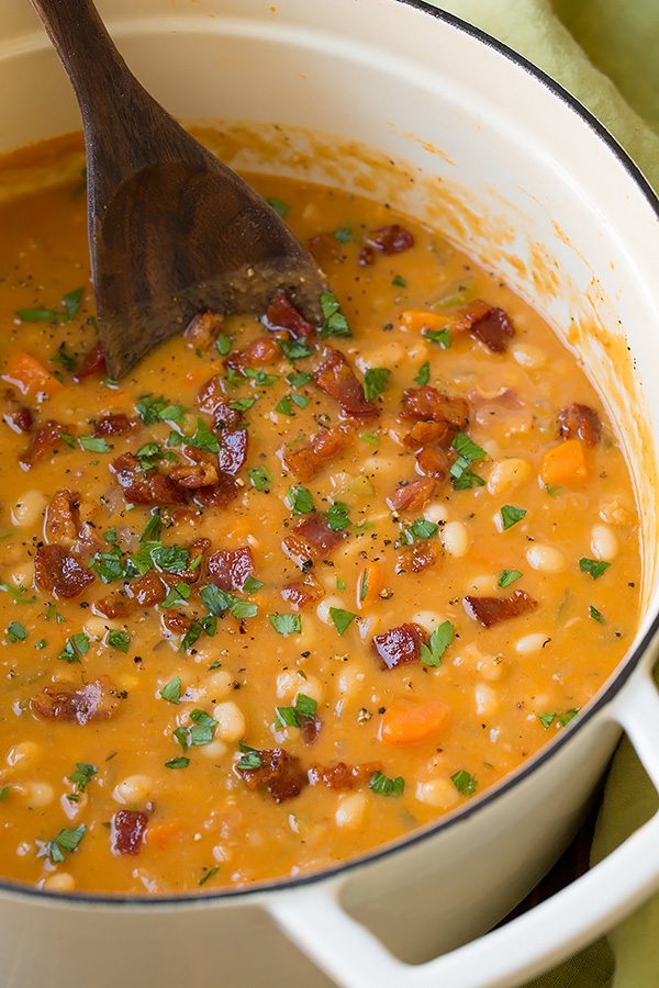 Bean and Bacon Soup Cooking Classy