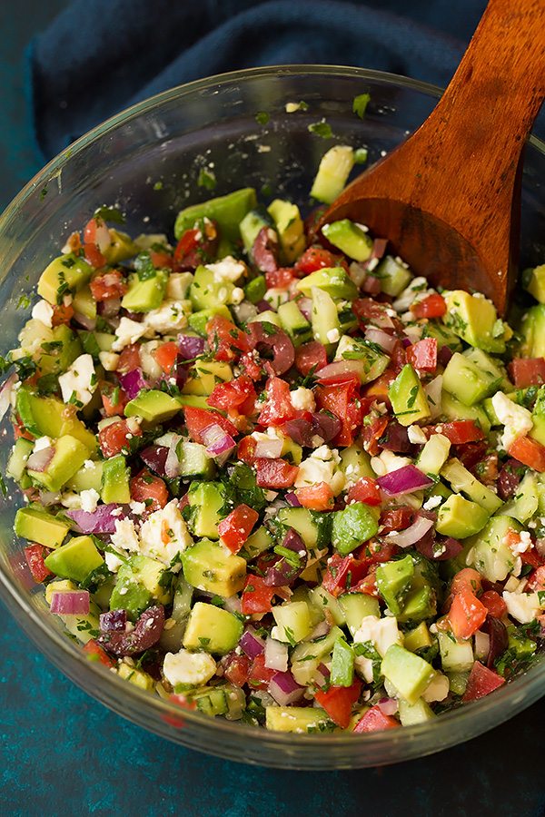 Grilled Salmon with Avocado Greek Salsa and Orzo Cooking Classy