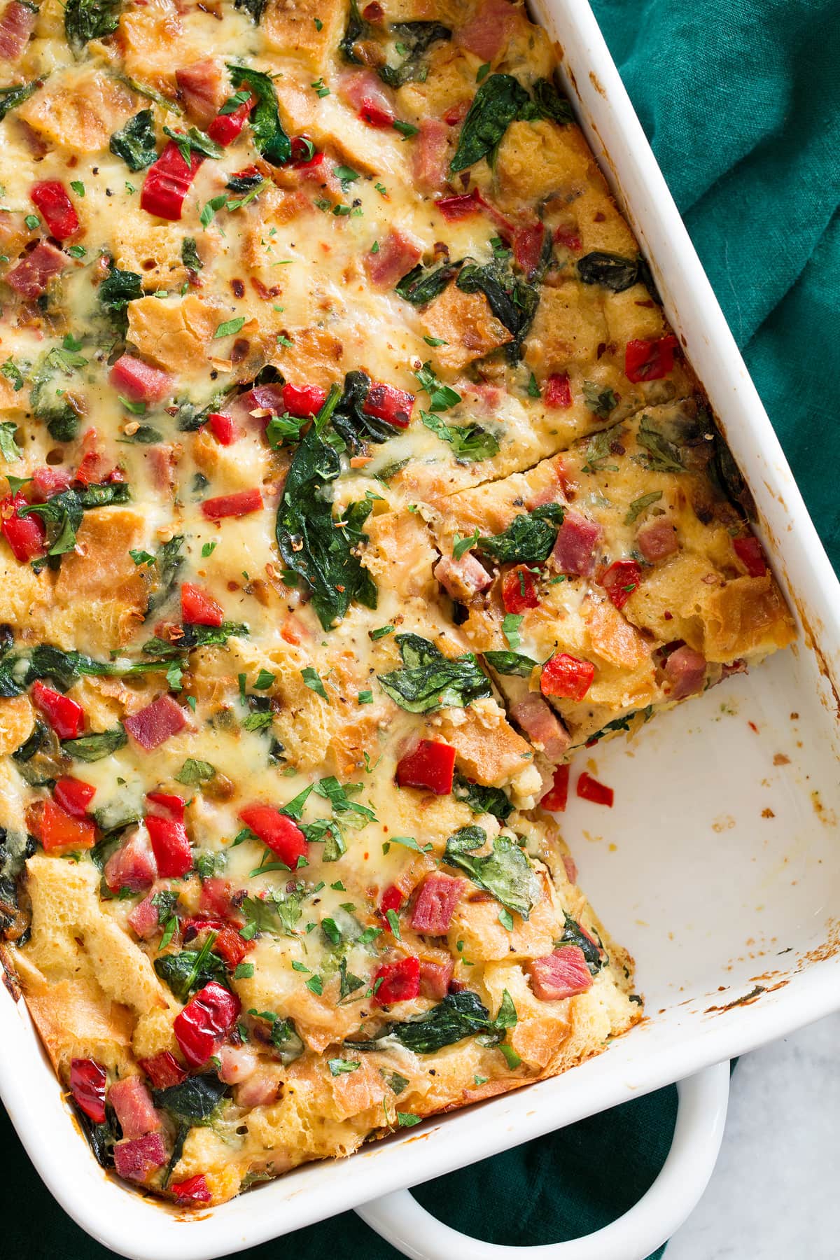 Strata Recipe {with Ham and Cheese} Cooking Classy