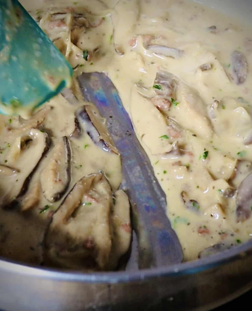 Vegan Marsala Cream Sauce with Shiitake • Cooking on Caffeine