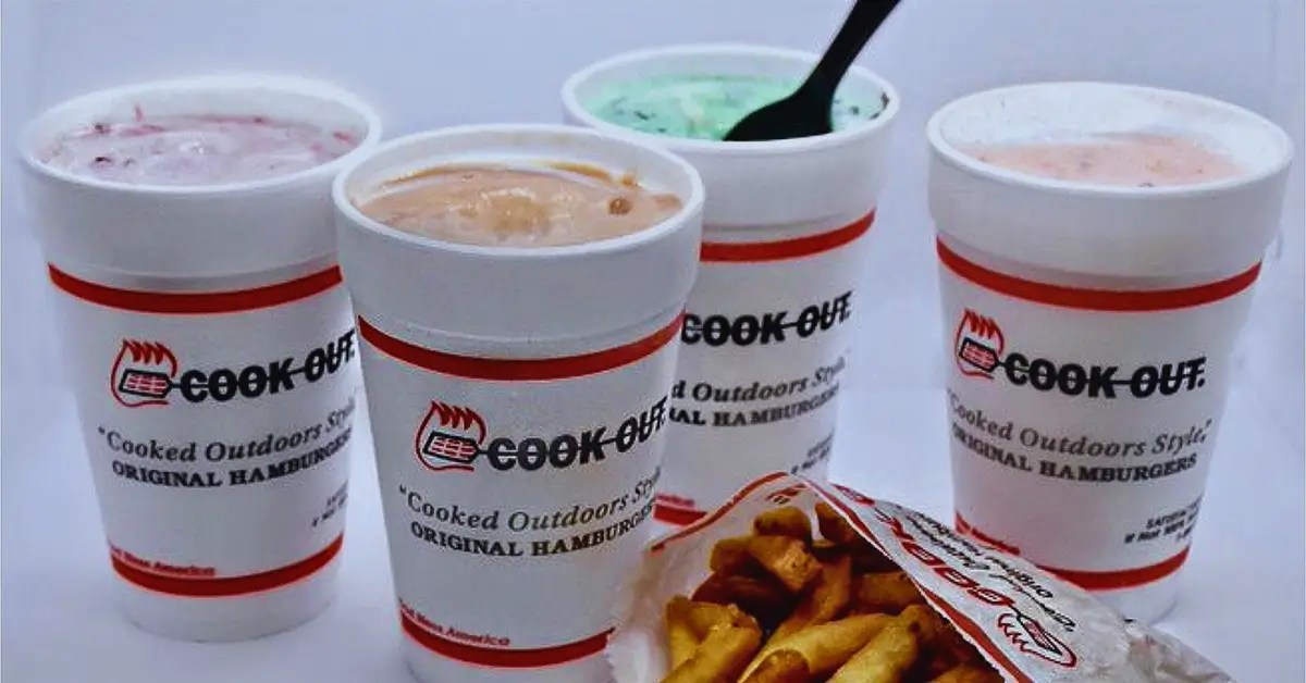 Cookout Milkshake Menu & Price USA Updated 2024