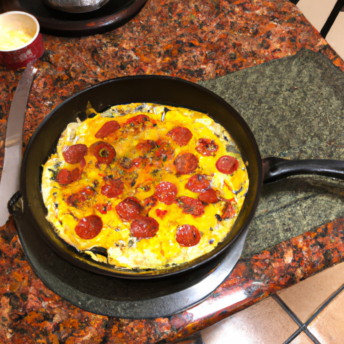 Pepperoni omelet COOKPILOT