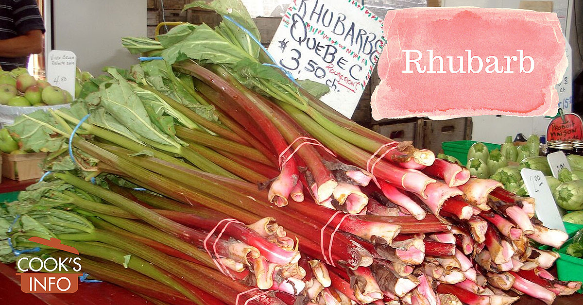 Rhubarb CooksInfo