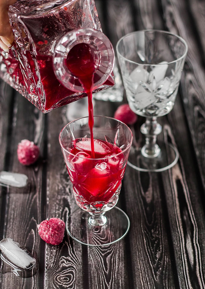 Homemade Raspberry Liqueur or Raspberry Vodka Cooks with Cocktails