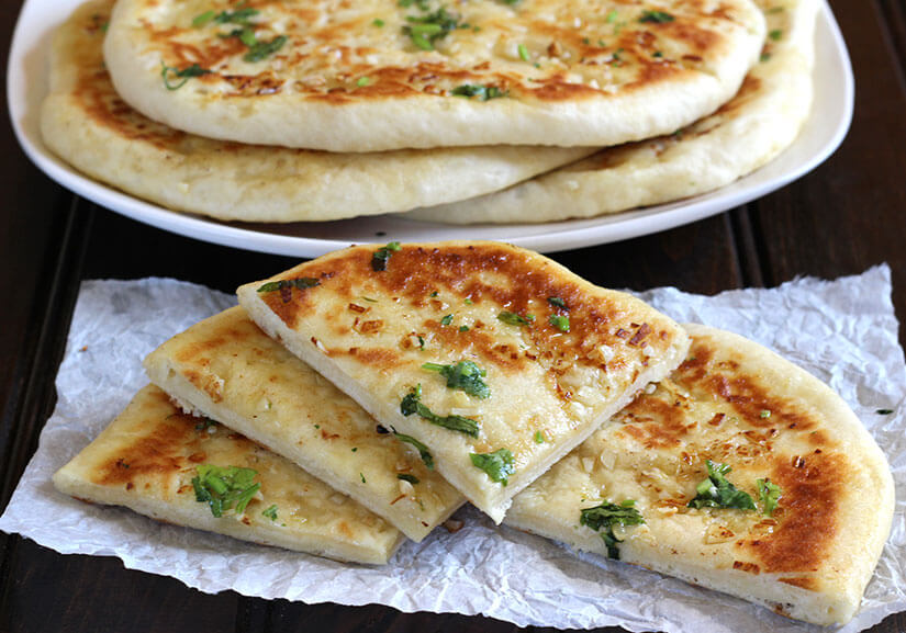 GARLIC CHEESE NAAN Cook with Kushi