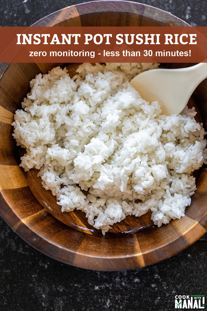 Instant Pot Sushi Rice Cook With Manali