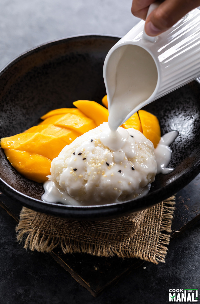 Mango Sticky Rice (Instant Pot & Stovetop) Cook With Manali