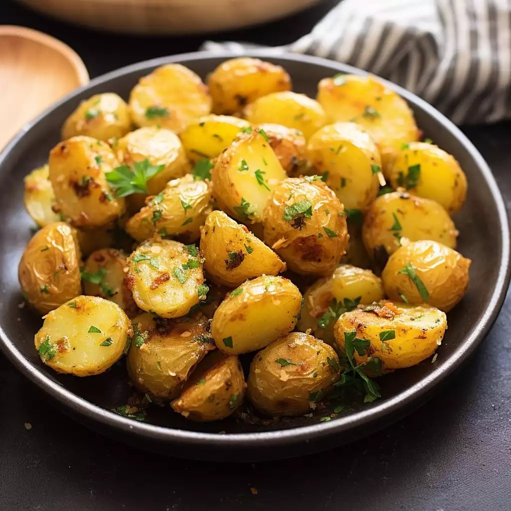 Garlic Roasted Potatoes Recipe
