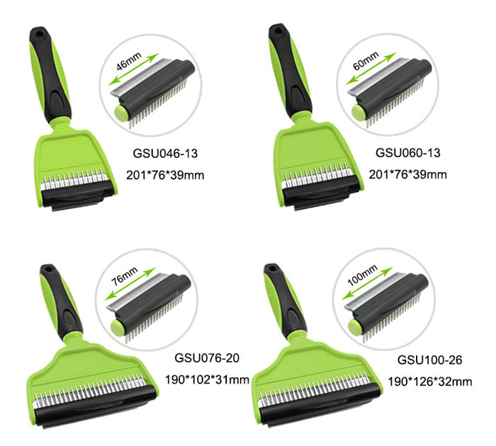 Wholesale Dual Head Dog Deshedding Tool factory and suppliers Kudi