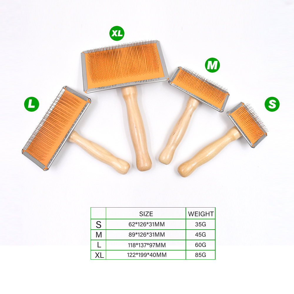 Wholesale Wood Pet Slicker Brush factory and suppliers Kudi