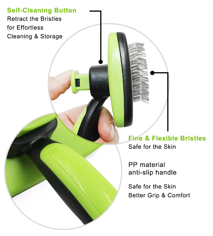 Wholesale High definition Double Sided Pet Brush Retractable Large