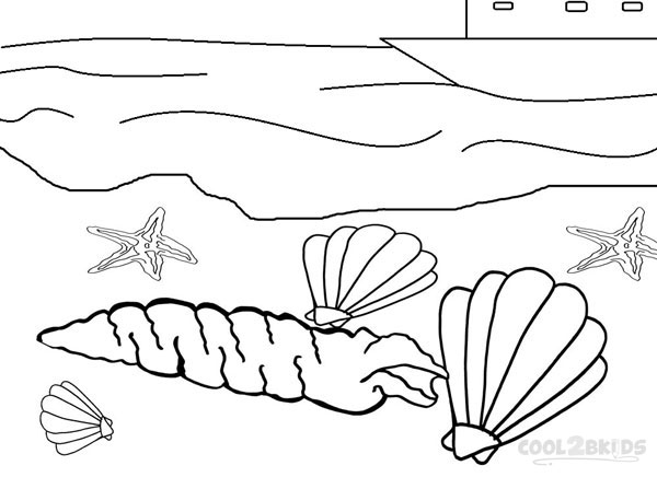 Printable Seashell Coloring Pages For Kids | Cool2bKids