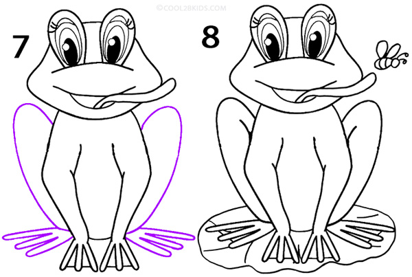 How To Draw a Frog (Step by Step Pictures) Cool2bKids