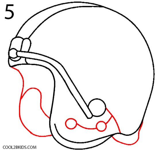 How to Draw a Football Helmet (Step by Step Pictures