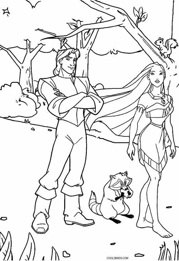 Printable Pocahontas Coloring Pages For Kids Cool2bKids Coloring Pages