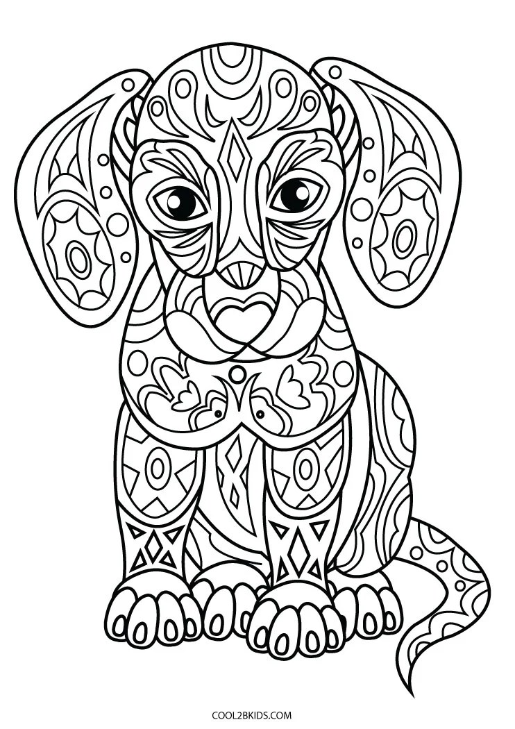 Printable Puppy Coloring Pages For Kids