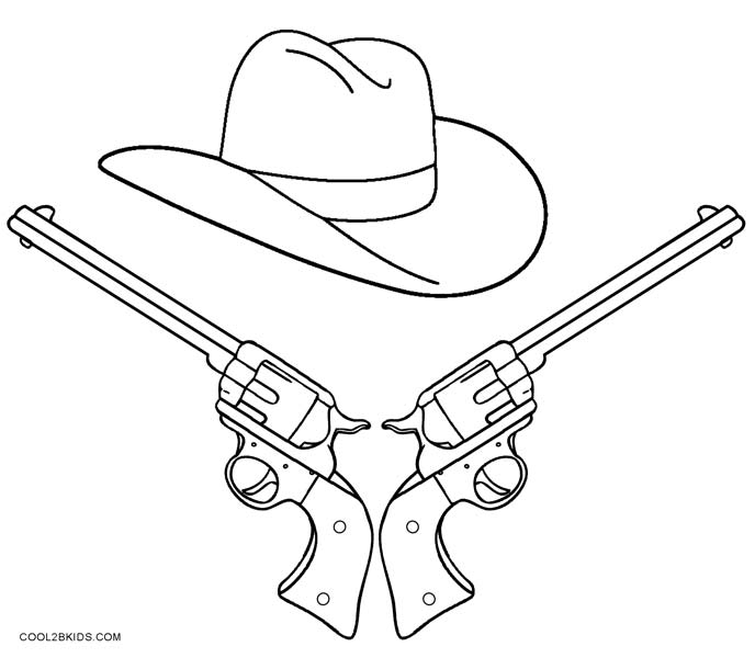 Printable Cowboy Coloring Pages For Kids Cool2bKids