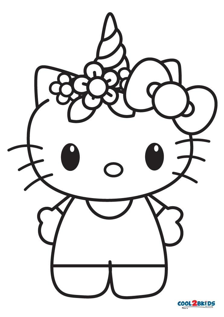 Thanksgiving Hello Kitty Coloring Pages