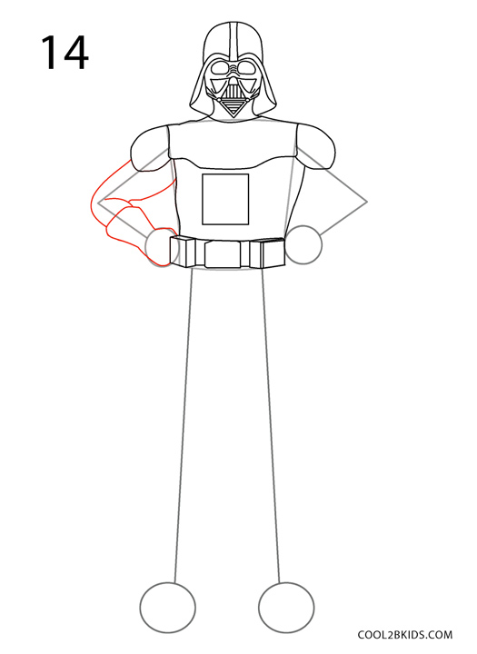 How to Draw Darth Vader (Step by Step Pictures) Cool2bKids