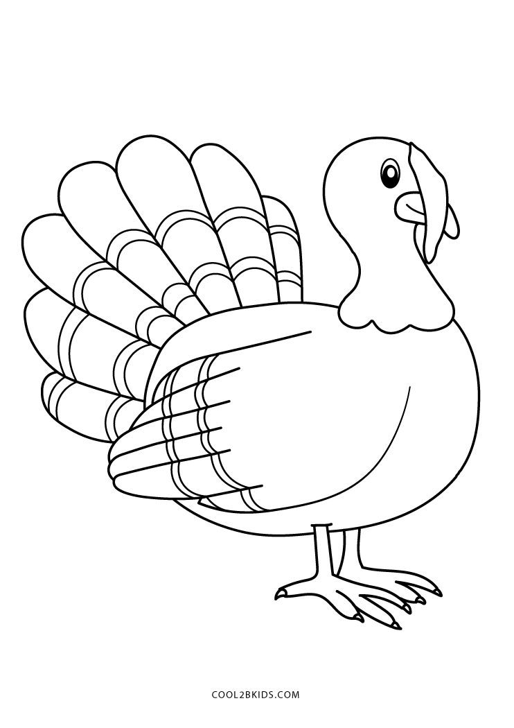 Free Printable Turkey Coloring Pages For Kids