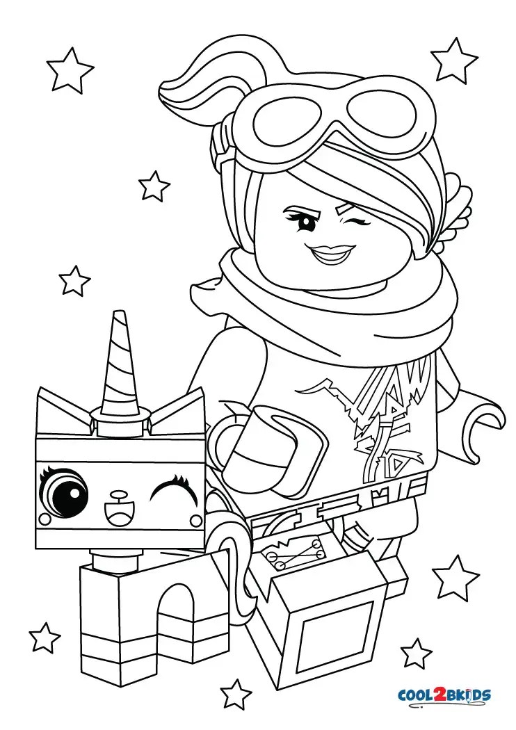 Lego Movie Coloring Pages Wyldstyle