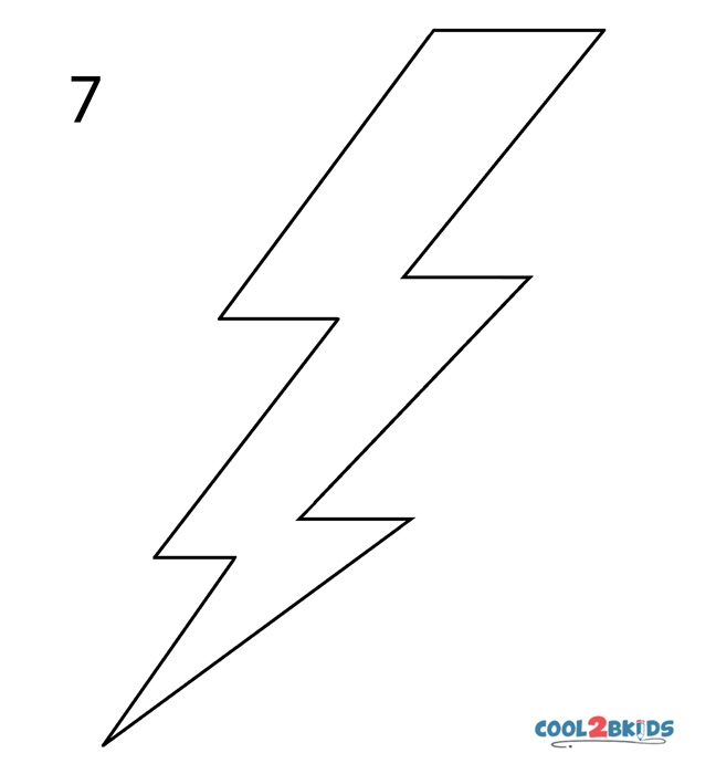 How to Draw a Lightning Bolt (Step by Step Pictures)