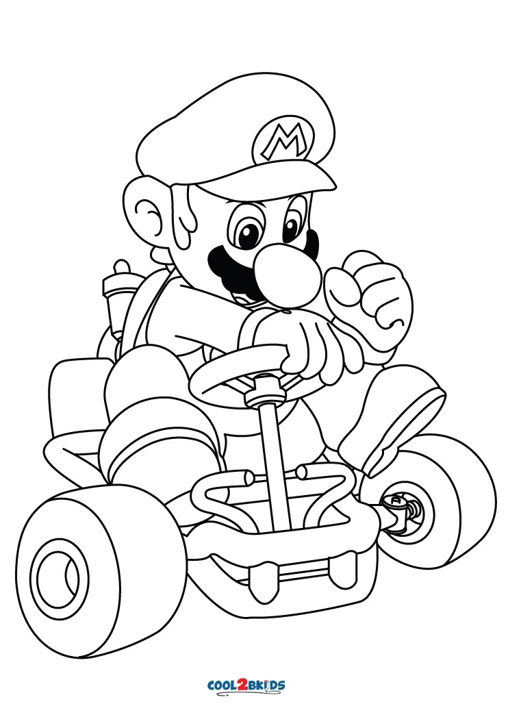 38 Mario Kart Characters Coloring Pages vrogue.co