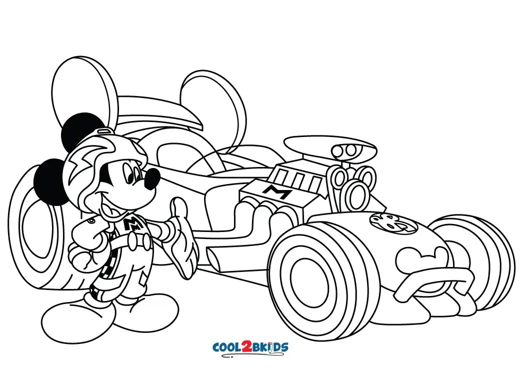 Mickey And The Roadster Racers Coloring Pages