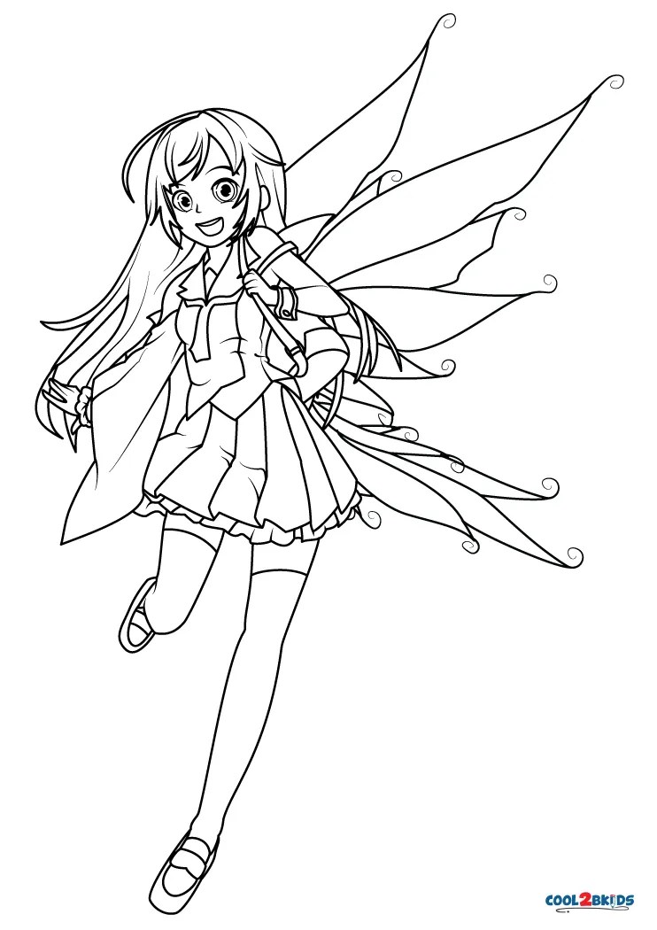 Aggregate 77+ anime fairy coloring pages super hot in.cdgdbentre