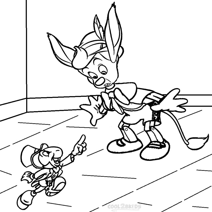 Ausmalbilder Pinocchio Malvorlagen kostenlos zum ausdrucken