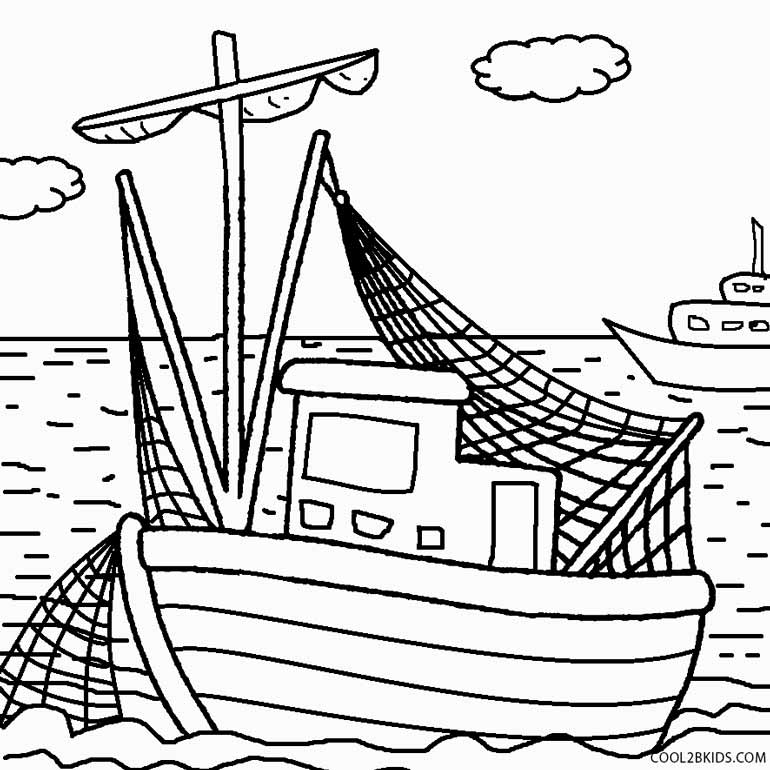 Ausmalbilder Boot Malvorlagen kostenlos zum ausdrucken