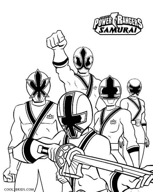 Desenhos de Power Ranger para colorir Páginas para impressão grátis