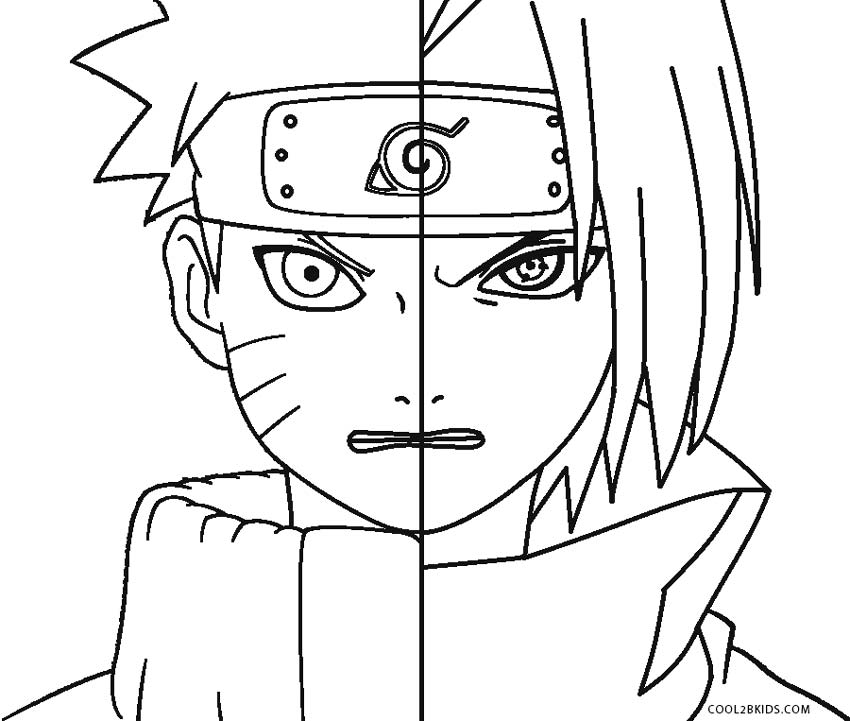 Desenhos de Naruto para colorir Páginas para impressão grátis