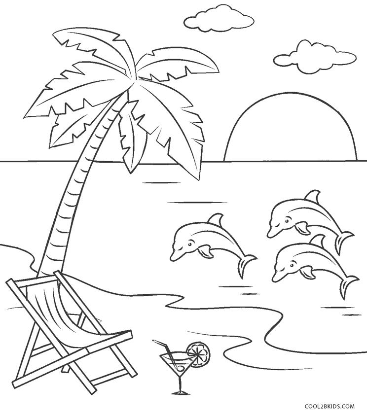 Coloriages Plage Coloriages Gratuits à Imprimer