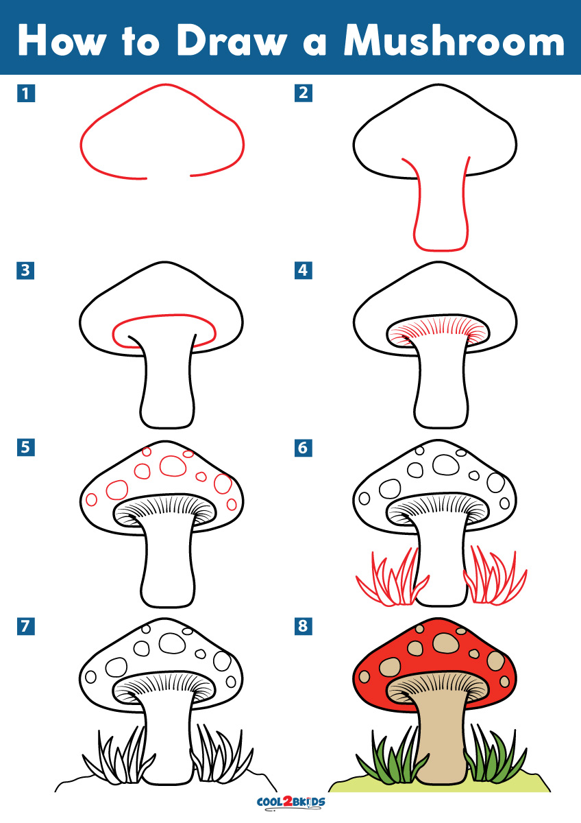 How to Draw a Mushroom