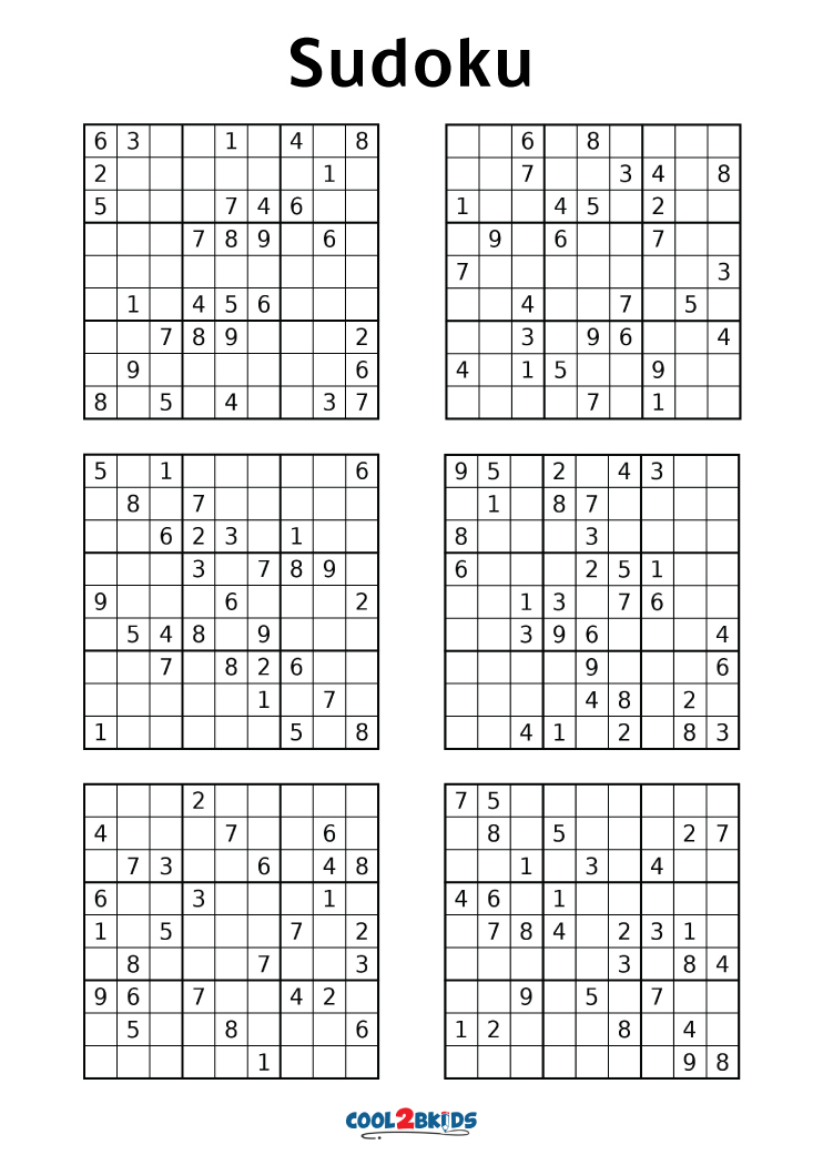 easy printable sudoku puzzles 4 per page